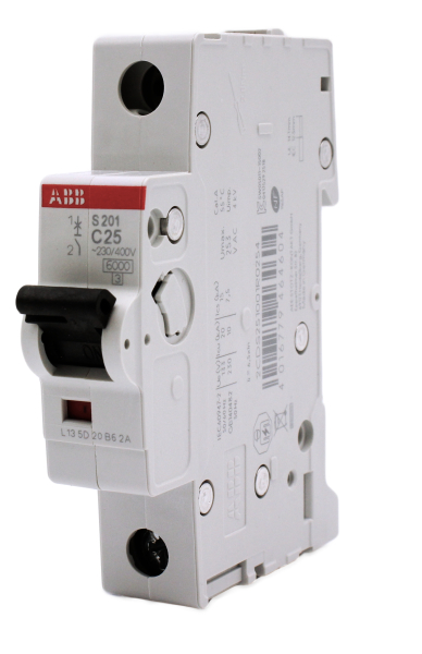 ABB S201-C25 LS-Schalter C25 / 6kA Sicherung Automat Leitungsschutzschalter 25A